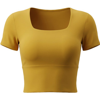 Epih non-running cup yoga clothes with short sleeves can be worn outside