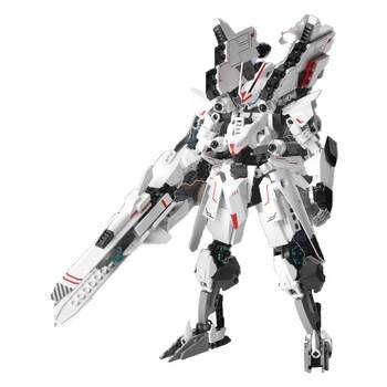 Jaki jiaqi building blocks f5 mobile urban alpha mecha assembly toy transformed gundam model king kong figure