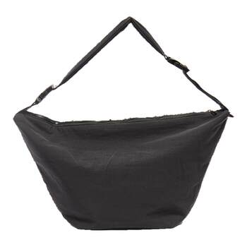 Sanfu casual shoulder bag spring outdoor sports simple solid color crossbody wide shoulder dumpling bag women's bag 490841