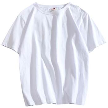 5 pieces of heavyweight cotton short-sleeved solid color men’s base t-shirts