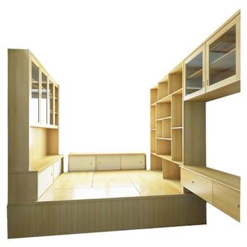 Customized tatami overall bedroom combination modern solid wood