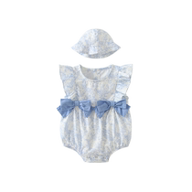 Fanhunting baby summer clothes newborn clothes baby girl going out jumpsuit full moon 100 days summer clothes