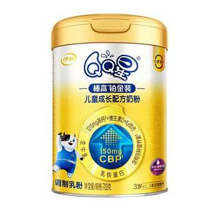Yili qq star hazel high platinum cbp бычье молозиво, 4-ступенчатая формула для детского роста, сухое молоко, 700 г * 2 банки