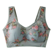Beautiful back mothers underwear for women with small breasts gathered all-in-one seamless fixed cup bra summer thin middle-aged and elderly bra
