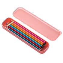 妙遇透明文具盒笔筒in潮少女儿童小学生铅笔盒简约大容量塑料笔袋