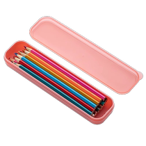 Miaoyu transparent stationery box pen holder in trend girls children primary school students pencil box simple large capacity plastic pencil bag