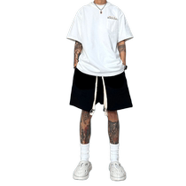 American Casual Letter Printed Drawing Rope Shorts Homme dété Chauffers High Street Wind Straight Lovers 50% Pants