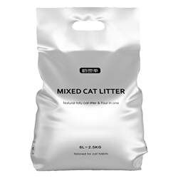 Hope Four Seasons Mixed Tofu Cat Litter, powerful deodorizing sand, can flush the toilet, dust-free, affordable granular clumping fast bentonite clay