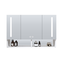 Espace en aluminium suspendu style mur salle de bain miroir cabinet miroir séparé boîtier miroir avec rayonnerie lavage visage miroir 1145