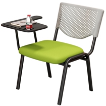 Training chair with table plate office backrest stackable chair with writing board listening class student chair integrated meeting room chair