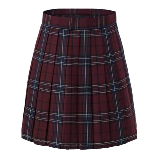 Flower Thousand Pig New Product Dye Red Plaid Grating Skirt