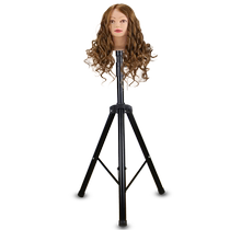 Hair cutting doll head model real hair apprentice barber shop dummy head perm and dye model head practice head hair styling model