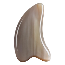 White Buffalo Horn Plate Scraping Face Lifting face Divine Instrumental Slim Leg Face Eye Beauty Full Body Universal Massage Dial Gluten