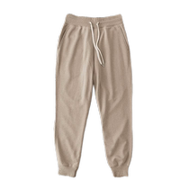 100 hitch pants staff one grey brown 340g weight bunches pants mens casual drawing rope sports long pants womens autumn