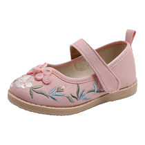 Girls embroidered shoes Chinese style childrens Hanfu shoes ethnic style childrens shoes ancient style costume shoes little girls handmade cloth shoes