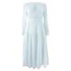 Romantic bow solid color dress is gentle and eye-catching