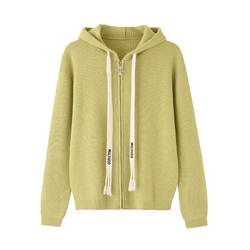 mc2 hooded sweater jacket ສໍາລັບແມ່ຍິງພາກຮຽນ spring ແລະດູໃບໄມ້ລົ່ນແບບວິທະຍາໄລວ່າງແລະ versatile ທີ່ມີສີຂາວແລະມີຄວາມຮູ້ສຶກຫຼິ້ນ