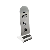 Stainless Steel reservation table Number plates Custom Ideas Custom upscale Restaurant hotel Double sided already booked in English and Chinese Rereserved seats Placard Table Cards Table Cards Table Have Reserved Digital Meal Number Booking