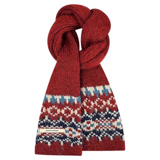 2025 New Fair Isle Style Jacquard Knit Hat and Scarf Two-Piece Set for Women, Autumn and Winter Ear Protection Hat That Makes the Face Look Smaller
