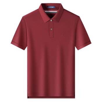 Mengte cute combed long-low cotton polo shirt cool and breathable