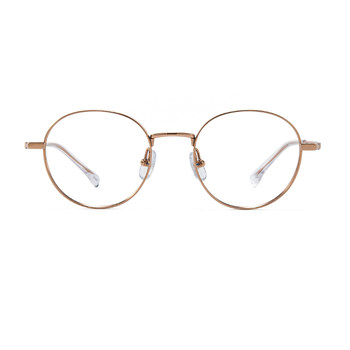 Side-viewing glasses for high myopia with ultra-light pure titanium frames