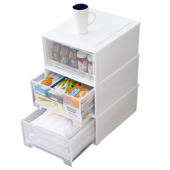 Kindergarten drawer storage cabinet household transparent thickened larger books, clothes storage box, sorting box storage cabinet
