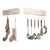 Kitchen hooks no punching wall-mounted storage racks wall-mounted kitchen utensils spatulas spoons racks multifunctional storage racks