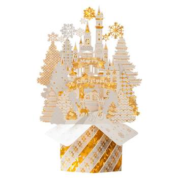 Christmas greeting card english three-dimensional creative 3d holiday gift