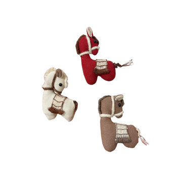 Year of the horse festive atmosphere brooch pony doll accessories