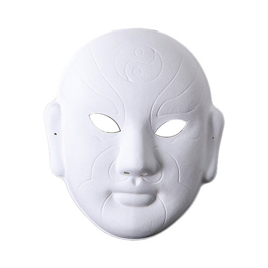 Peking-Oper Gesichts-Make-up handgemachte DIY leere Maske weiß