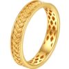 Chao Acer Sui Sui every year gold ring solid gold ring ring hand ornaments filigree wedding three gold birthday porphyrin