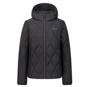 Bosideng's new goose down lightweight down jacket for women, short hooded, warm and skin-friendly fashionable jacket