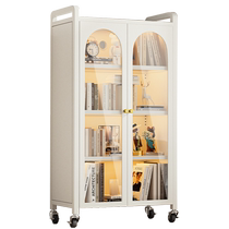 Xingyou bookcase glass door dustproof floor-to-ceiling storage rack wrought iron living room simple childrens storage storage home bookshelf