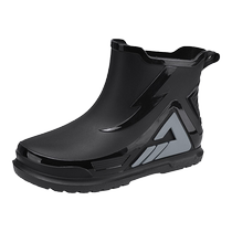 Mulinsen rain boots mens spring work waterproof construction site dirt-resistant car wash fishing wading kitchen work dad water shoes