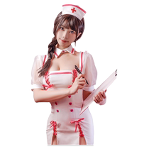 (Sweet nurse uniform) Jiesbon sexy lingerie new sexy temptation pajamas date shirt flirting uniform