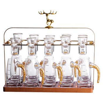 2025 new crystal gold foil white wine glass set