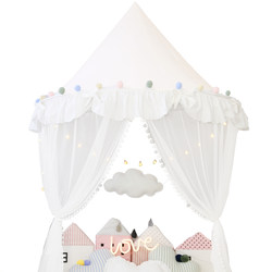 Children's tent wall-mounted mosquito net, bed curtain, bedside hanging tent, reading corner, indoor princess playhouse, pure cotton, free shipping to Northern Europe