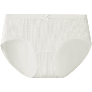 红豆女士内裤纯棉裆7A抗菌白色中高腰收腹女生A类原棉护腹三角裤