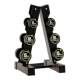 Gym dumbbell set home dumbbell rack pure steel