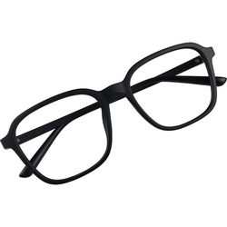New retro literary square black glasses without makeup large frame trendy men and women same style irregular myopia glasses frame