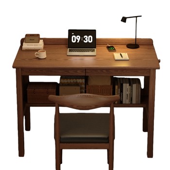 Solid wood desk for students