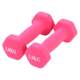 Home fitness pure iron-impregnated plastic dumbbells