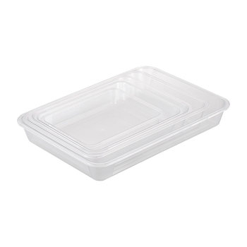 Commercial plastic display plate of acrylic transparent braised vegetables