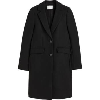 Hm women's woolen jacket autumn and winter fashion casual comfortable knee-length single-breasted coat 1185068