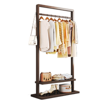 Coat rack floor-standing bedroom simple clothes rack living room B&B clothes rack home mobile clothes rack double-layer storage rack
