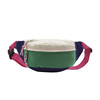 Summer outdoor lightweight multi-functional contrasting color mobile phone chest bag