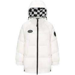 Bosideng Outlet Checkerboard Pattern Print Down Jacket Silhouette Jacket ແບບເກົາຫຼີ Silhouette ສໍາລັບຄົນນ້ອຍ