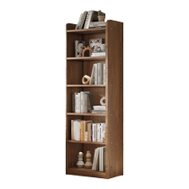 All solid wood bookshelf floor-standing storage rack Nordic corner narrow slit childrens home storage cabinet living room simple bookcase