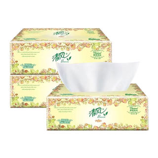 Qingfeng seidenpapier, 3-lagig, 100 stück, klopapier, toilettenpapier, familienpackung, 2 yuan, kleinwaren, ein-punkt-kauf
