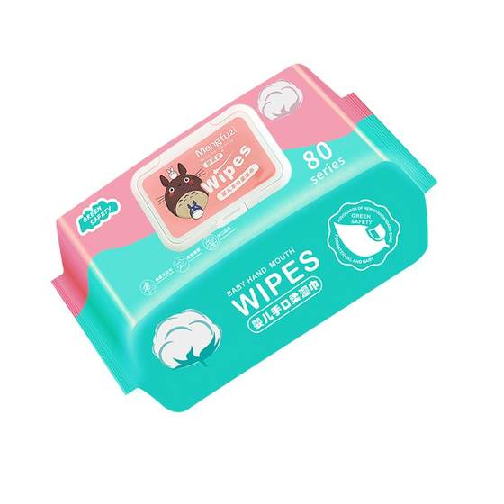 80 wet wipes for babies, newborns, hands, mouth, and buttocks, special wet wipes for affordable home decoration, face wiping entrance